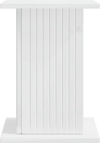 vidaXL Βάση φυτών 2 pcs Γυαλιστερό Λευκό 30,5 x 30 x 43 εκ