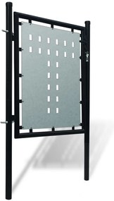 vidaXL Πόρτα με Μονή Πόρτα Μαύρη 100x100 εκ.