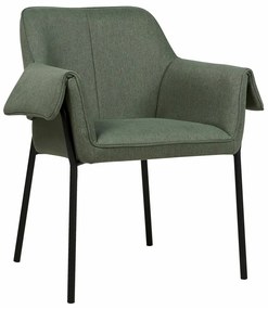 Καρέκλα Berwyn 388, Πράσινο, 82x62x63cm, 9 kg, Ταπισερί, Μεταλλικά, Μπράτσα | Epipla1.gr
