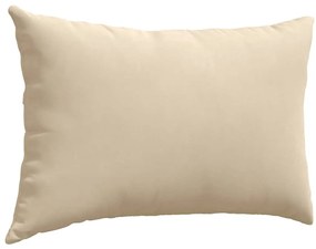 vidaXL Μαξιλάρι Καναπέ 2 pcs Κρεμ 60 x 40 cm ύφασμα