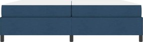 vidaXL Κρεβάτι με ελατήρια Μπλε 200 x 200 cm ύφασμα