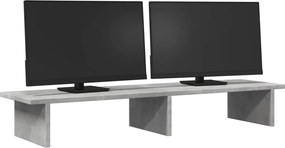 vidaXL Βάση Οθόνης Γκρι Σκυρ. 100x27x15 εκ. Επεξεργ. Ξύλο