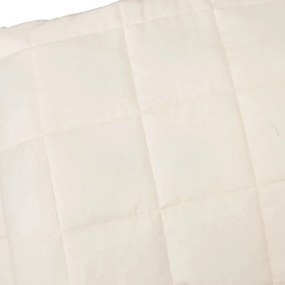 Κουβέρτα Βαρύτητας Ανοιχτό Κρεμ 150 x 200 εκ. 11 κ. Υφασμάτινη - Κρεμ