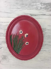 Stewehome οβάλ διακοσμητικό τοίχου από πέτρα 21x17 cm