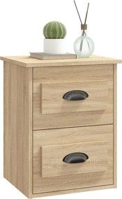 vidaXL Κομοδίνο Επιτοίχιο Sonoma Δρυς 41,5x36x53 εκ.