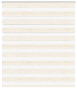 vidaXL Ζέβρα τυφλή μπεζ μάρμαρο Πλάτος υφάσματος 130,9 εκ. Πολυεστέρας