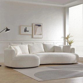 Corner Sofa Venedik Left - White White