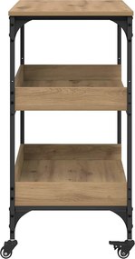 vidaXL Καρότσι Κουζίνας Artisan Oak 60 x 41 x 80.5 εκ.