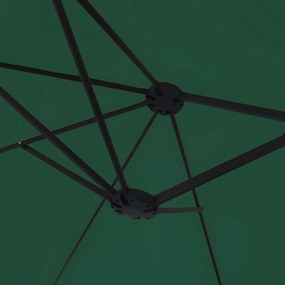 vidaXL Ομπρέλα με Διπλή Κορυφή Πράσινη 449 x 265 εκ.
