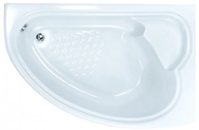 SANITEC 525 Claudia R Γωνιακή Μπανιέρα Δεξιάς Τοποθέτησης Ακρυλική 150x95cm