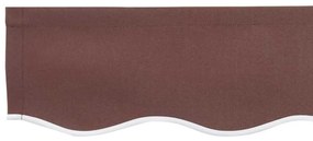 vidaXL Ύφασμα αντικατάστασης τέντας Καφέ 400 x 200 cm Καραβόπανο