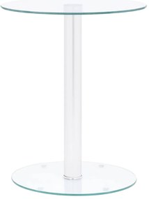 vidaXL Τραπεζάκι Σαλονιού Διαφανές 40 εκ. από Ψημένο Γυαλί