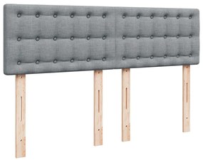 ΚΡΕΒΑΤΙ BOXSPRING ΜΕ ΣΤΡΩΜΑ ΑΝΟΙΧΤΟ ΓΚΡΙ 140X200 ΕΚ. ΥΦΑΣΜΑΤΙΝΟ 3289793