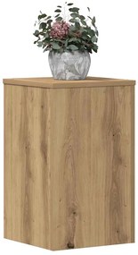 vidaXL Βάσεις Φυτών 2 τεμ. Αρτισιανή Δρυς 30x30x50 εκ. Επεξ. Ξύλο