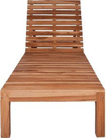 vidaXL Ξαπλώστρα από Μασίφ Ξύλο Teak