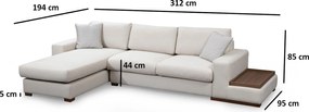 Corner Sofa Loop 18 White