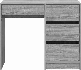 vidaXL Γραφείο Γκρίζο Σονομα 90 x 37,5 x 75 cm Επεξεργασμένο Ξύλο