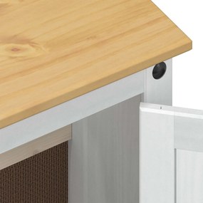 vidaXL Ντουλάπι νιπτήρα Λευκό 73 x 33 x 60 εκ Στερεά ξυλεία πεύκου