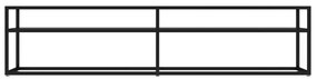 vidaXL Έπιπλο Τηλεόρασης Μαύρο 180 x 40 x 40,5 εκ. από Γυαλί Ασφαλ.