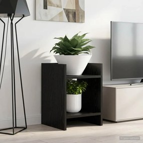 vidaXL Βάση φυτών 2 τεμ. Μαύρη Δρυς 30 x 30 x 40 cm Επεξεργασμένο Ξύλο