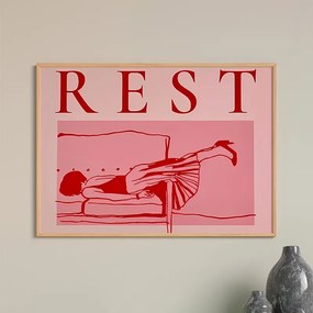 Πίνακας Restika pakoworld με ψηφιακή εκτύπωση και πλαίσιο 48x1.5x33εκ