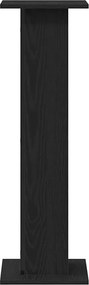 vidaXL Βάση φυτών 2 pcs Μαύρη Οξυά 30 x 30 x 95 cm Επεξεργασμένο ξύλο