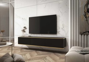 Κρεμαστό έπιπλο τηλεόρασης ORO ανθρακί 175x30x32cm
