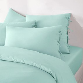 Βαμβακερή μονόχρωμη μαξιλαροθήκη με φιογκάκια, Scénario