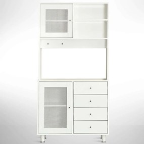 Ντουλάπι Κουζίνας Grano 801CMY5416 96x40x187cm White Μοριοσανίδα