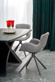 SILVESTRO table dark grey, leg black DIOMMI V-CH-SILVESTRO-ST