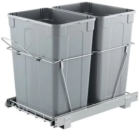 VEVOR Double Pullout Waste Container Under Cabinet Kitchen Bin Trash Can