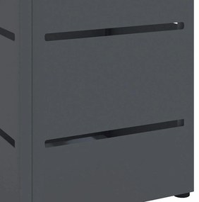 vidaXL Σχέδιο & βάση αποθήκευσης Ανθρακί 15.5 x 15.5 x 49 εκ Ατσάλι