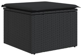 vidaXL Σετ 9 Piece Garden Sofa με Μαξιλάρια Μπεζ Πολυ Ρατάν