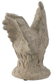 Διακοσμητική Φιγούρα Home ESPRIT Γκρι Κότα Παλαιωμένο φινίρισμα 17 x 12 x 22 cm