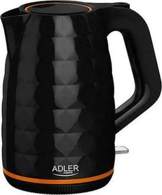 ADLER BLACK PLASTIC KETTLE 1,7L