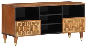 vidaXL Έπιπλο Τηλεόρασης 100 x 33 x 46 εκ. από Μασίφ Ξύλο Μάνγκο
