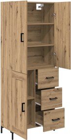 vidaXL Highboard Artisan Oak 69,5 x 34 x 180 εκ. Επεξεργασμένο ξύλο