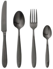 Μαχαιροπίρουνα Frea (Σετ 4Τμχ) 21150001 22,5/20/19,4/14,5cm Black Bloomingville 4 τμχ Stainless Steel