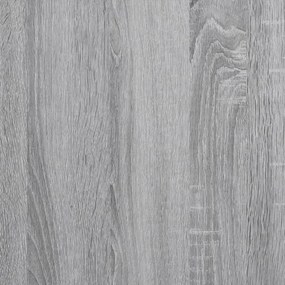 Ντουλάπι Με Ροδάκια Γκρι Sonoma 55x40x91 εκ. Επεξεργασμένο Ξύλο - Γκρι
