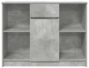 vidaXL Συρταριέρα με Συρτάρια Γκρι Σκυρ. 101x35x76 εκ. από Επεξ. Ξύλο