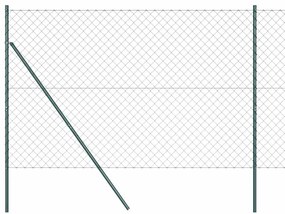 vidaXL Στύλος Περιφράξεων Πράσινο 1,5 x 25 μ (60 x 60 mm πλέγμα)