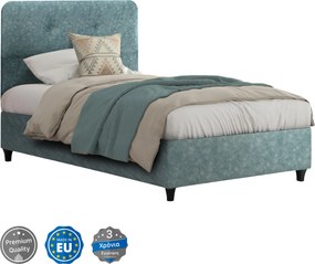 ΚΡΕΒΑΤΙ DOLORES LIGHT GREEN HM648.27 ΓΙΑ ΣΤΡΩΜΑ 120x200 εκ.