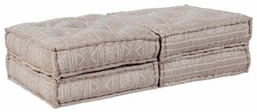 vidaXL Αρθρωτός Καναπές 2 pcs Ανοιχτό καφέ 70 x 70 x 36 εκ ύφασμα