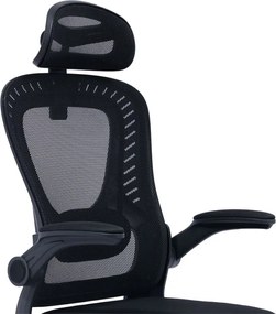 Καρέκλα γραφείου διευθυντή Delilah pakoworld mesh μαύρο