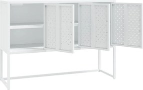 vidaXL Μπουφές Λευκός 105 x 35 x 75 εκ. από Ατσάλι