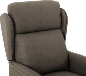 vidaXL Ανακλινόμενη πολυθρόνα Taupe 66.5 x 94 x 101.5 εκ Πολυεστέρας