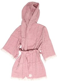 Μπουρνούζι Μουσελίνα Adelina 3 Blush Pink Anna Riska