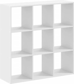 vidaXL Βιβλιοθήκη Λευκή 102x32x102 εκ. από Επεξεργασμένο Ξύλο