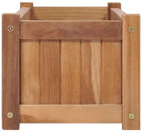 vidaXL Ζαρντινιέρα Υπερυψωμένη 100 x 30 x 25 εκ. από Μασίφ Ξύλο Teak