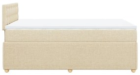 ΚΡΕΒΑΤΙ BOXSPRING ΜΕ ΣΤΡΩΜΑ ΚΡΕΜ 120X200 ΕΚ. ΥΦΑΣΜΑΤΙΝΟ 3289742